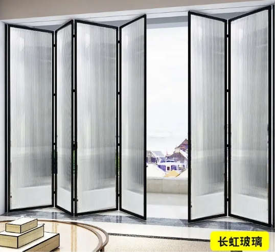 超白长虹玻璃折叠门